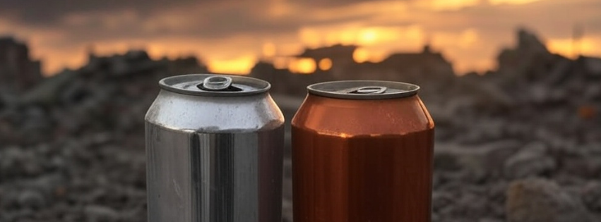 Two cans of prebiotic soda