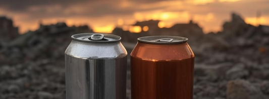 Two cans of prebiotic soda